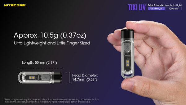 Nitecore TIKI UV פנס אולטרה סגול