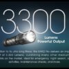 ⁦פנס יד נטען 3300 לומן MH12 PRO למרחק 505 מ'⁩ – תמונה ⁦5⁩