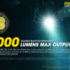 ⁦פנס יד הצפה נטען 4000 לומן P20iX⁩ – תמונה ⁦5⁩