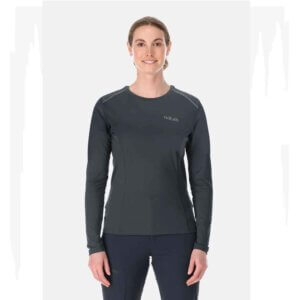 חולצה מנדפת שרוול ארוך לנשים Rab Women's Force Ls Tee