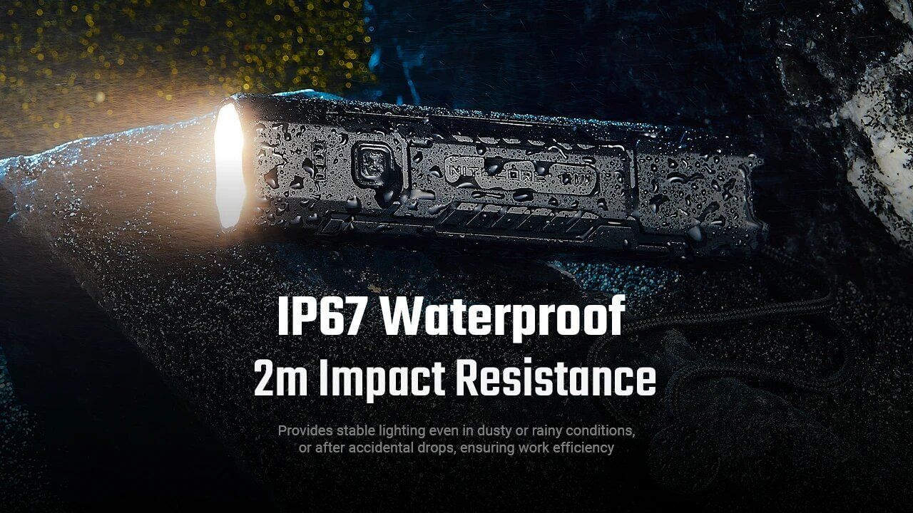 פנס יד נטען 1500 לומן Nitecore EDC07 – תמונה 4